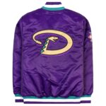 Arizona Diamondbacks Classic Satin Purple Varsity Jacket