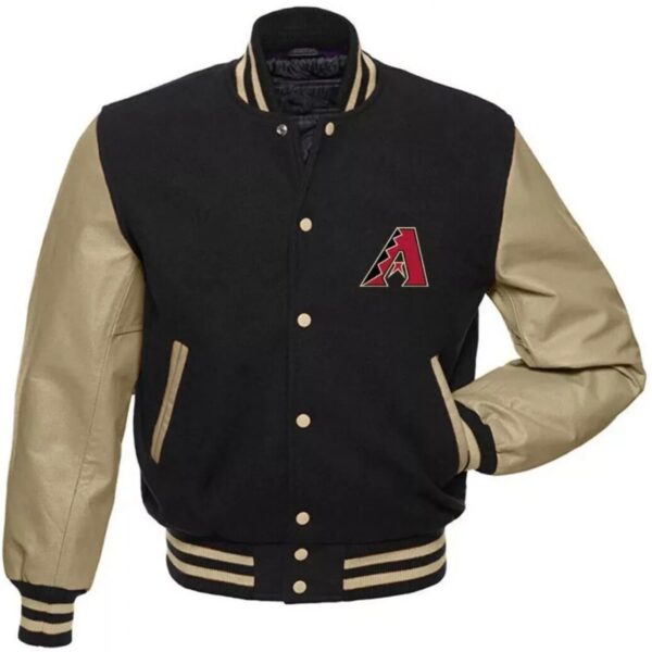 Arizona Diamondbacks Letterman Wool Leather Varsity Jacket