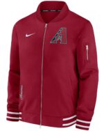 Arizona Diamondbacks Nike Full Zip Bomber Varsity Red Jacket