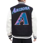 Arizona Diamondbacks Pro Standard Wool Leather Varsity Jacket