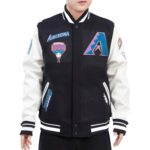 Arizona Diamondbacks Pro Standard Wool Leather Varsity Jacket