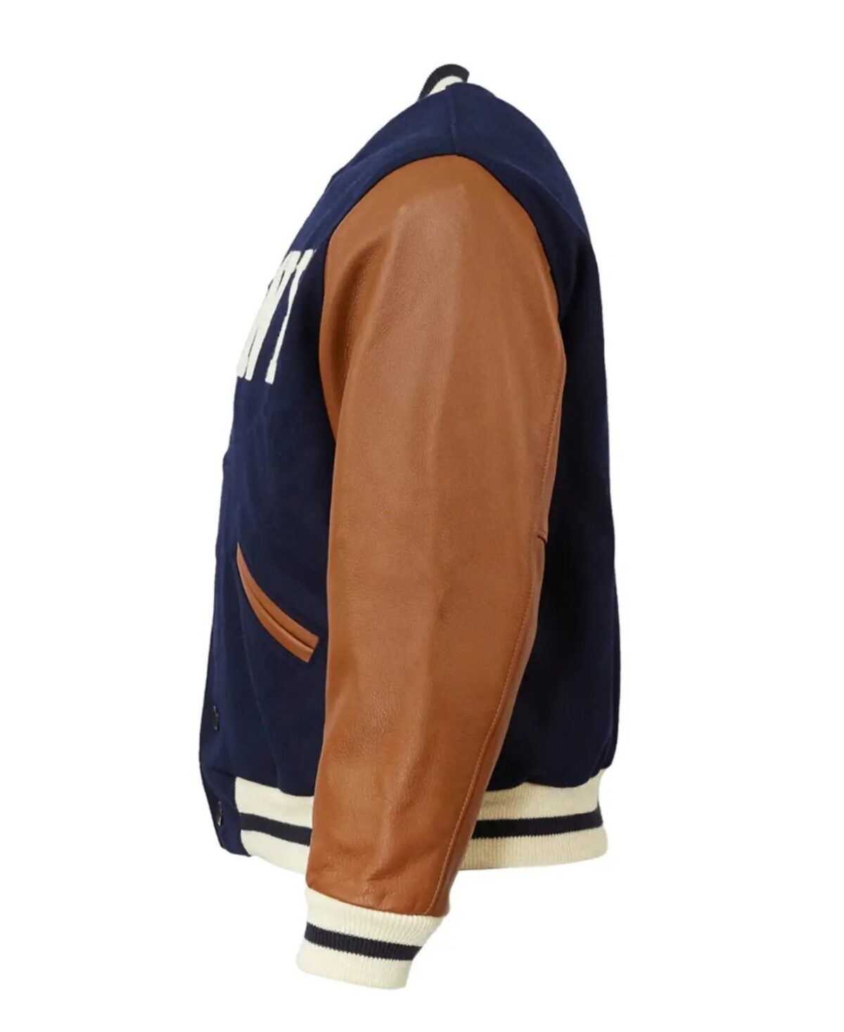 New York Black Yankees 1940 Authentic Navy & Brown Jacket