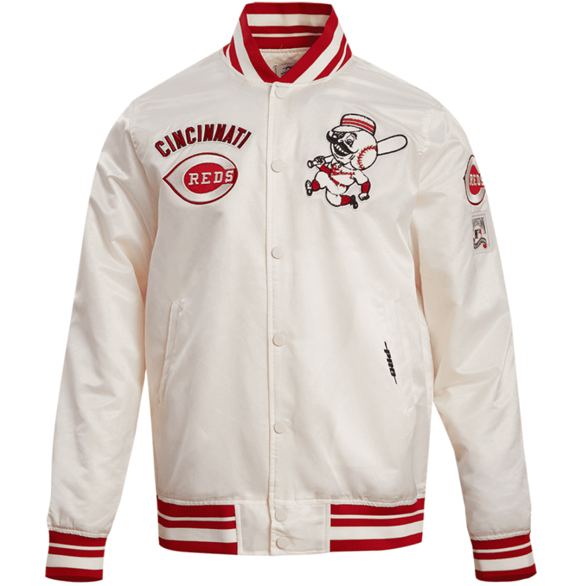 Cincinnati Reds Pro Standard Retro Classic Satin Varsity Jacket