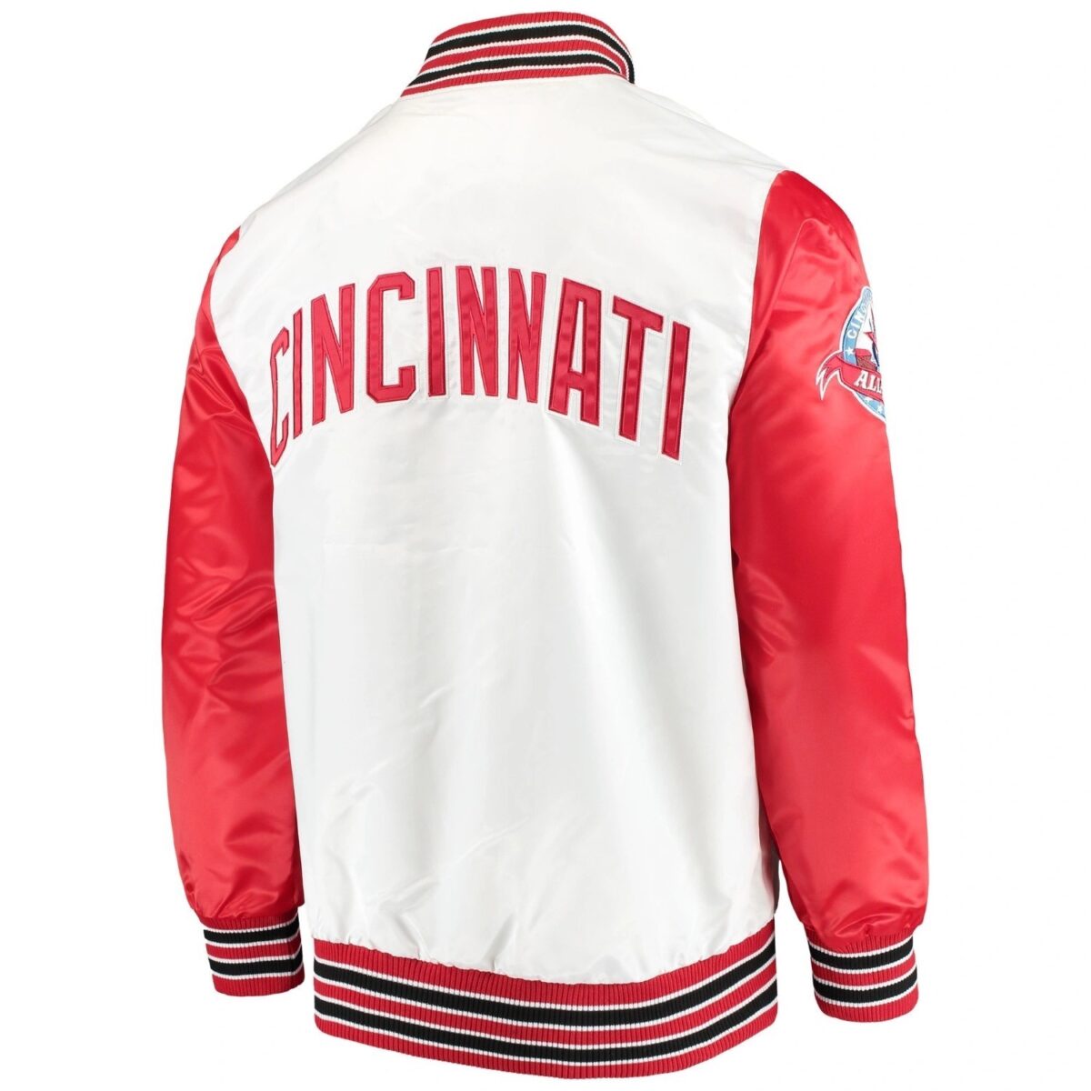 Cincinnati Reds Starter The Legend Full-Snap Satin Varsity Jacket