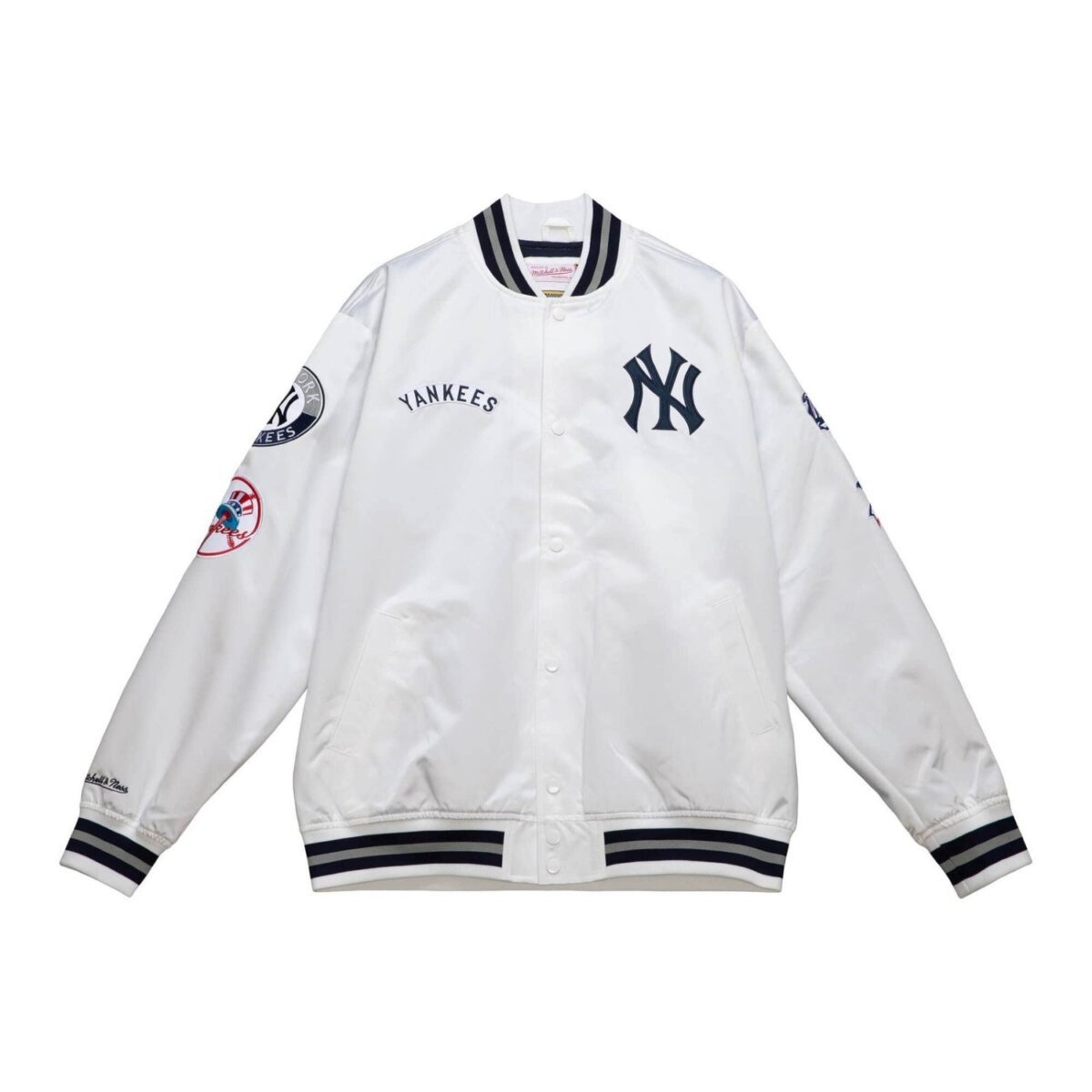 City Collection Lightweight Satin Jacket New York Yankees