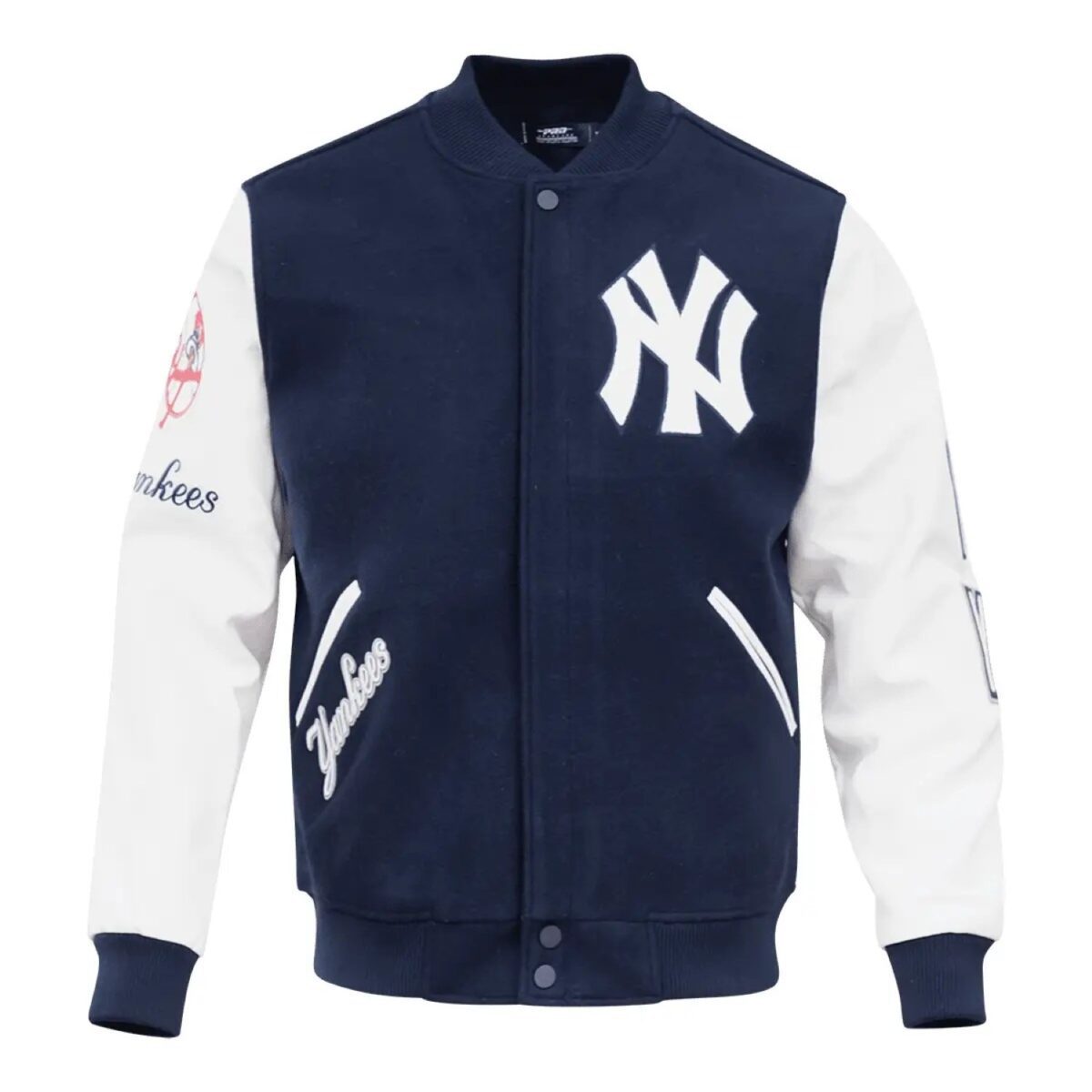 New York Yankees Classic Wool Navy & White Varsity Jacket