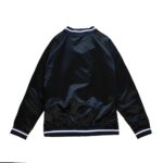 New York Yankees Lightweight Full-Snap Satin Black Varsity Jacket