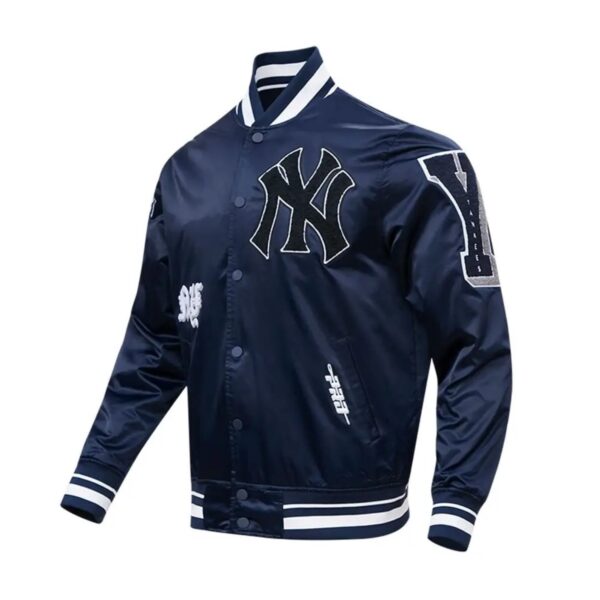 New York Yankees Pro Standard Old English Navy Varsity Jacket