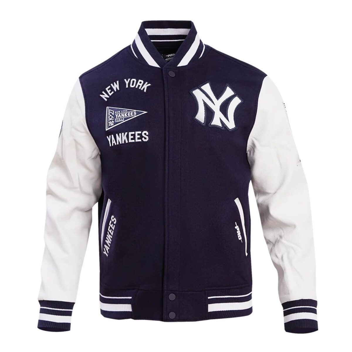 New York Yankees Retro Classic Navy & White Varsity Jacket